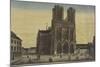 Vue de la cathédrale de Reims-null-Mounted Giclee Print