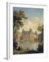 Vue de la cour de la Fontaine..-Jean Charles Joseph Remond-Framed Giclee Print