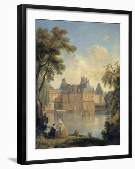 Vue de la cour de la Fontaine..-Jean Charles Joseph Remond-Framed Giclee Print