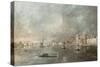 Vue de la Giudecca avec les Zattere-Francesco Guardi-Stretched Canvas