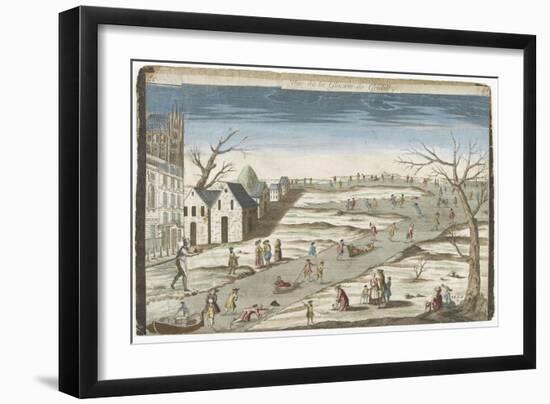 Vue de la glacière de Gentilly-null-Framed Giclee Print