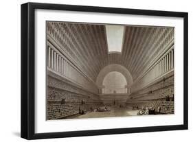 Vue de la Nouvelle Salle Projet?e pour l'Agrandissement de la Biblioth?que du Roi, c.1785-Etienne Louis Boullee-Framed Giclee Print