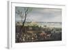 Vue de la rade d'Antibes-Claude Joseph Vernet-Framed Giclee Print