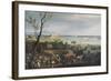 Vue de la rade d'Antibes-Claude Joseph Vernet-Framed Giclee Print