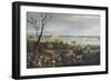 Vue de la rade d'Antibes-Claude Joseph Vernet-Framed Giclee Print