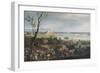 Vue de la rade d'Antibes-Claude Joseph Vernet-Framed Giclee Print