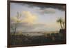 Vue de la rade d'Antibes-Claude Joseph Vernet-Framed Giclee Print