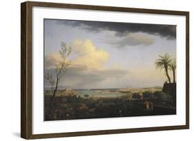 Vue de la rade d'Antibes-Claude Joseph Vernet-Framed Giclee Print