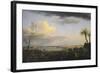Vue de la rade d'Antibes-Claude Joseph Vernet-Framed Giclee Print