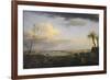 Vue de la rade d'Antibes-Claude Joseph Vernet-Framed Giclee Print