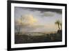 Vue de la rade d'Antibes-Claude Joseph Vernet-Framed Giclee Print