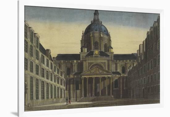 Vue de la Sorbonne prise de la cour-null-Framed Giclee Print