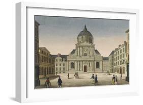 Vue de la Sorbonne vue de la place-null-Framed Giclee Print