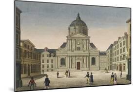 Vue de la Sorbonne vue de la place-null-Mounted Giclee Print
