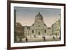 Vue de la Sorbonne vue de la place-null-Framed Giclee Print