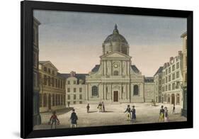 Vue de la Sorbonne vue de la place-null-Framed Giclee Print