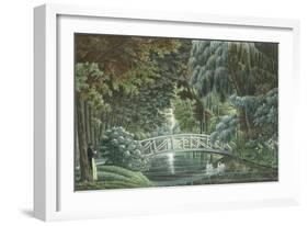 Vue  de Malmaison : vue du château prise du pont de pierre-Auguste Garneray-Framed Giclee Print