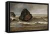 Vue de mer, à Salerne-Achille Etna Michallon-Framed Stretched Canvas