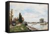 Vue De Meudon Du Pont De Sevres, 1866-Johan-Barthold Jongkind-Framed Stretched Canvas