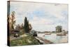 Vue De Meudon Du Pont De Sevres, 1866-Johan-Barthold Jongkind-Stretched Canvas