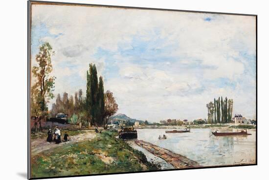 Vue De Meudon Du Pont De Sevres, 1866-Johan-Barthold Jongkind-Mounted Giclee Print