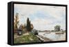 Vue De Meudon Du Pont De Sevres, 1866-Johan-Barthold Jongkind-Framed Stretched Canvas