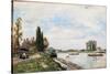 Vue De Meudon Du Pont De Sevres, 1866-Johan-Barthold Jongkind-Stretched Canvas