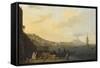 Vue de Naples avec le Vésuve-Claude Joseph Vernet-Framed Stretched Canvas