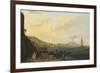 Vue de Naples avec le Vésuve-Claude Joseph Vernet-Framed Giclee Print