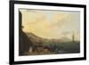 Vue de Naples avec le Vésuve-Claude Joseph Vernet-Framed Giclee Print