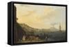 Vue de Naples avec le Vésuve-Claude Joseph Vernet-Framed Stretched Canvas