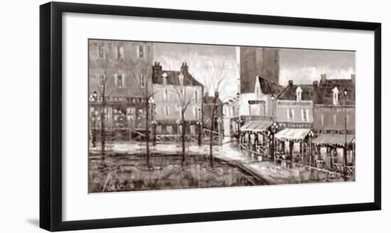 Vue de Paris, Place du Tertre-Aleksandre Kukolj-Framed Art Print