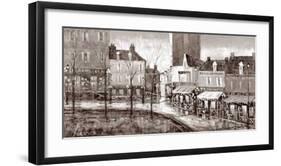 Vue de Paris, Place du Tertre-Aleksandre Kukolj-Framed Art Print