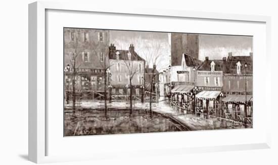 Vue de Paris, Place du Tertre-Aleksandre Kukolj-Framed Art Print
