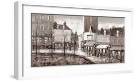 Vue de Paris, Place du Tertre-Aleksandre Kukolj-Framed Art Print