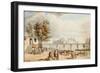 Vue De Paris - Pont Des Arts (France) (View of Paris) - Oeuvre De Alexander Pavlovich Briullov (Ale-Alexander Pavlovich Briullov-Framed Giclee Print