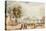 Vue De Paris - Pont Des Arts (France) (View of Paris) - Oeuvre De Alexander Pavlovich Briullov (Ale-Alexander Pavlovich Briullov-Stretched Canvas