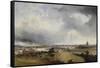 Vue de Paris prise des hauteurs de Passy, vers 1830-Charles Mozin-Framed Stretched Canvas
