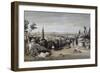 Vue de Paris prise du cimetière de Père Lachaise-null-Framed Giclee Print