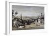 Vue de Paris prise du cimetière de Père Lachaise-null-Framed Giclee Print