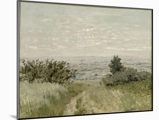 Vue de plaine à Argenteuil, côteaux de Sannois-Claude Monet-Mounted Giclee Print