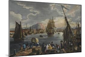 Vue de port de Cherbourg-null-Mounted Giclee Print