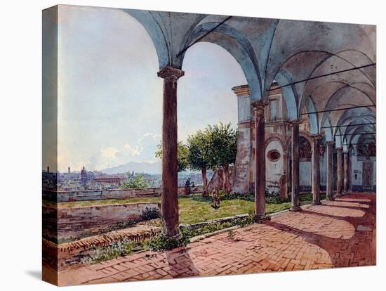 Vue De Rome (Italie) Depuis L'eglise Sant Onofrio (View from Sant'onofrio on Rome) - Oeuvre De Rudo-Rudolph von Alt-Stretched Canvas