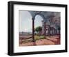 Vue De Rome (Italie) Depuis L'eglise Sant Onofrio (View from Sant'onofrio on Rome) - Oeuvre De Rudo-Rudolph von Alt-Framed Giclee Print