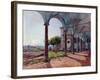 Vue De Rome (Italie) Depuis L'eglise Sant Onofrio (View from Sant'onofrio on Rome) - Oeuvre De Rudo-Rudolph von Alt-Framed Giclee Print