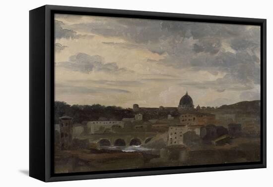 Vue de Rome par temps d'orage-Pierre Henri de Valenciennes-Framed Stretched Canvas