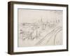 Vue de Rouen-Camille Pissarro-Framed Giclee Print