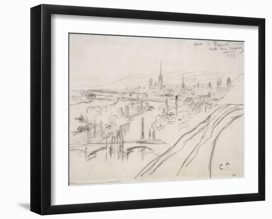 Vue de Rouen-Camille Pissarro-Framed Giclee Print