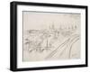 Vue de Rouen-Camille Pissarro-Framed Giclee Print