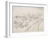 Vue de Rouen-Camille Pissarro-Framed Giclee Print